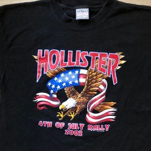 vintage Hollister biker rally shirt